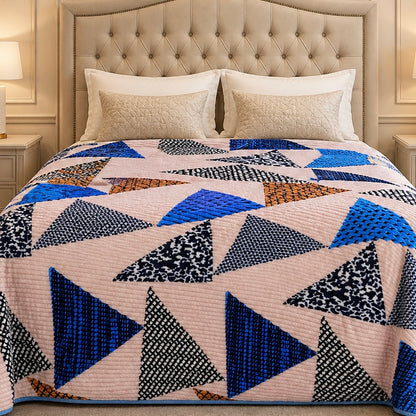 Solthera Cool Fluff Fleece King Size Blanket 1 Ply Box - Multi Colour