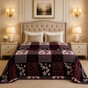 Solthera Cool Fluff Fleece King Size Blanket 1 Ply Box - Charcoal Rose Colour