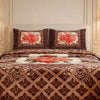 Sona Heritage 4 PCS Bed Spread Set  Box - Rust Orange Colour