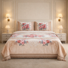 Sona Heritage 4 PCS Bed Spread Set  Box - Fawn Colour