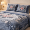 Sona Heritage 4 PCS Bed Spread Set  Box - Grey Colour