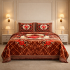 Sona Heritage 4 Pcs Bed Spread Set Box - Light Brown