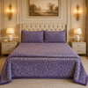 SonataCloud 4 Pcs Fleece Bed Spread Set - Old Lavender Colour