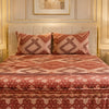 SonataCloud 4 Pcs Fleece Bed Spread Set - Deep Rust Colour