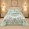 Sonata Cloud Double Bed Cloudy Blanket 2 Ply in Poly Bag - Light Green Colour