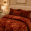 Sonata Cloud Double Bed Cloudy Blanket 2 Ply in Poly Bag - Brown Colour