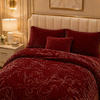 Sonata Cloud Double Bed Cloudy Blanket 2 Ply in Poly Bag - Maroon Colour