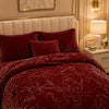 Sonata Cloud Double Bed Cloudy Blanket 2 Ply in Poly Bag - Maroon Colour