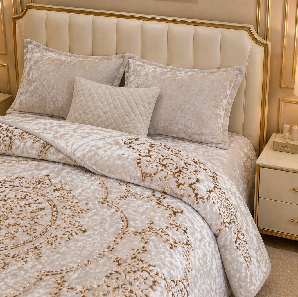 Sonata Cloud Double Bed Cloudy Blanket 2 Ply in Poly Bag - White Colour