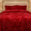 Sonata Cloud Double Bed Cloudy Blanket 2 Ply in Poly Bag - Red Colour
