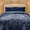 Sonata Cloud Double Bed Cloudy Blanket 2 Ply in Poly Bag - navy Blue Colour