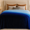 Spring Vale Jacquard Fleece King Size Blanket 1 Ply - Blue Colour