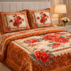 Tempest Luxe 4 Pcs Bed Spread Set Box - Brown Colour
