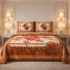 Tempest Luxe 4 Pcs Bed Spread Set Box - Brown Colour