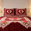 Tempest Luxe 4 Pcs Bed Spread Set Box - Ruby Red Colour