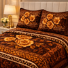 Tempest Luxe 4 Pcs Bed Spread Set Box - Dark Brown Colour