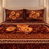 Tempest Luxe 4 Pcs Bed Spread Set Box - Dark Brown Colour