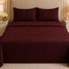 Uniloom Borderline Fleece King Size Blanket 1 Ply - Charcoal Rose Colour
