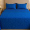 Uniloom Borderline Fleece King Size Blanket 1 Ply - Blue Colour