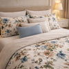 Verdant Leaf 3 Pcs Bed Sheet Set - Off White Colour