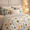 Verdant Leaf 3 Pcs Bed Sheet Set - Multicolor