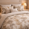 Verdant Leaf 3 Pcs Bed Sheet Set - Beige Colour