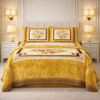 Verona Living 4 Pcs Bed Spread Set Box - Yellow Colour