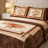 Verona Living 4 Pcs Bed Spread Set Box - Brown Colour