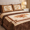 Verona Living 4 Pcs Bed Spread Set Box - Brown Colour